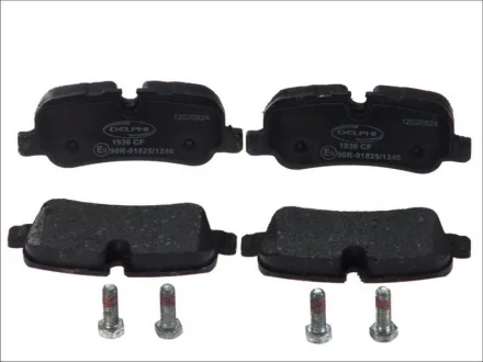 Комплект гальмівних колодок задн, LAND ROVER DISCOVERY III, DISCOVERY IV, RANGE ROVER III, RANGE ROVER SPORT I 2.7D-5.0 03.02-12.18 Delphi LP1936