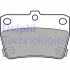 Комплект гальмівних колодок задн, CHERY TIGGO TOYOTA RAV 4 II 1.6-2.4 05.00-10.16 Delphi LP1942 (фото 1)