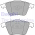 Комплект гальмівних колодок передн, VOLVO C30, C70 II, S40 II, V40, V50 CADILLAC BLS FORD FOCUS II OPEL SIGNUM, VECTRA C, VECTRA C GTS SAAB 9-3, 9-3X 1.5-2.8 08.03- Delphi LP1943 (фото 1)
