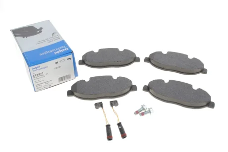 Комплект гальмівних колодок передн, MERCEDES MARCO POLO CAMPER (W447), VIANO (W639), VITO / MIXTO (W639), VITO TOURER (W447), VITO (W639) 1.6D-Electric 09.03- Delphi LP1947