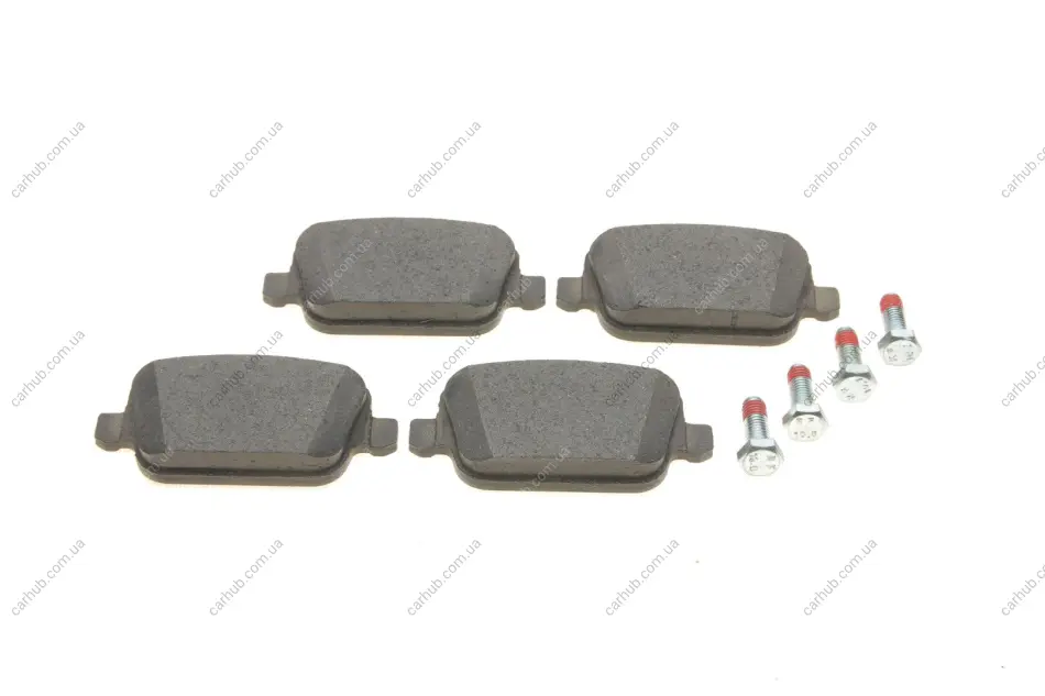 Комплект гальмівних колодок задн, VOLVO S80 II, V70 III, XC70 II FORD FOCUS II, GALAXY II, GALAXY MK II, KUGA I, MONDEO IV, S-MAX LAND ROVER FREELANDER 2 1.6-4.4 10.05-12.16 Delphi LP1969 (фото 1)