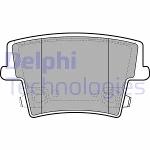 Комплект гальмівних колодок задн, CHRYSLER 300C DODGE CHALLENGER, CHARGER LANCIA THEMA 2.7-6.4 09.04- Delphi LP2035 (фото 1)