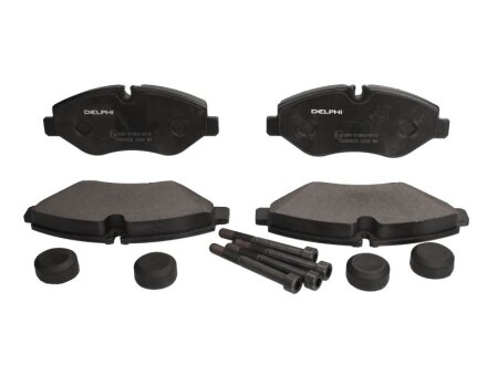 Комплект гальмівних колодок передн BREMBO IVECO DAILY III, DAILY IV, DAILY V, DAILY VI 550002E-F1CGL411C 05.99- Delphi LP2039