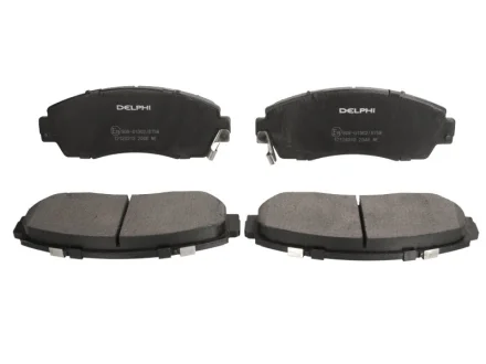 Комплект гальмівних колодок передн, HONDA CROSSTOUR I, CR-V II, CR-V III, CR-V IV, CR-V V, ODYSSEY SUBARU LEGACY VI 1.5-3.6 09.01- Delphi LP2046