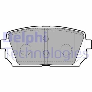 Тормозные колодки, дисковые Delphi LP2051