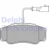 Комплект гальмівних колодок задн, NISSAN CABSTAR, NT400 CABSTAR RVI MAXITY 2.5D/3.0D 09.06- Delphi LP2054 (фото 1)