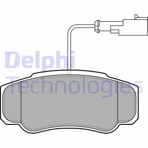 Комплект гальмівних колодок задн, NISSAN CABSTAR, NT400 CABSTAR RVI MAXITY 2.5D/3.0D 09.06- Delphi LP2054