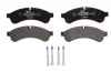 Комплект гальмівних колодок задн BREMBO IVECO DAILY IV, DAILY V, DAILY VI 550002E-F1CGL411C 05.06- Delphi LP2063 (фото 1)