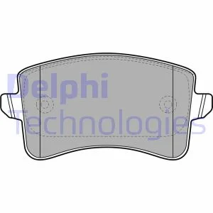 Комплект гальмівних колодок задн, AUDI A4 ALLROAD B8, A4 B8, A5, Q5 1.8-4.2 06.07-05.17 Delphi LP2106