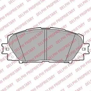 Комплект гальмівних колодок передн, LEXUS CT TOYOTA PRIUS, PRIUS PHV, YARIS 1.5/1.8H 11.05- Delphi LP2135 (фото 1)
