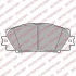 Комплект гальмівних колодок передн, LEXUS CT TOYOTA PRIUS, PRIUS PHV, YARIS 1.5/1.8H 11.05- Delphi LP2135 (фото 1)