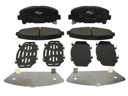 Комплект гальмівних колодок передн, ACURA TLX HONDA ACCORD IX, ACCORD VIII 2.0-3.5 06.08- Delphi LP2166