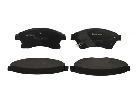 Комплект гальмівних колодок передн, CHEVROLET AVEO, CRUZE OPEL ASTRA J, ASTRA J GTC 1.2-2.0D 05.09- Delphi LP2171