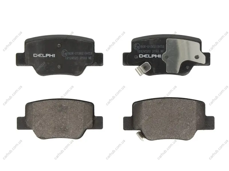 Комплект гальмівних колодок задн, TOYOTA VERSO 1.6-2.2D 04.09-08.18 Delphi LP2193 (фото 1)