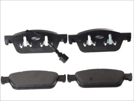 Комплект гальмівних колодок передн, VW CALIFORNIA T5 CAMPER, CALIFORNIA T6 CAMPER, MULTIVAN T5, MULTIVAN T6, TRANSPORTER T5, TRANSPORTER T6 2.0/2.0CNG/2.0D 11.03-08.24 Delphi LP2199