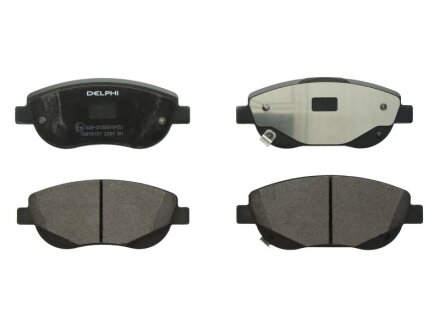 Фото комплект гальмівних колодок Delphi LP2207 Комплект гальмівних колодок Delphi LP2207