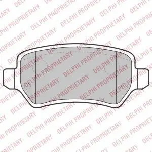 Комплект гальмівних колодок задн, LADA KALINA OPEL ASTRA F CLASSIC, ASTRA G, ASTRA G CLASSIC, ASTRA H, ASTRA H CLASSIC, ASTRA H GTC, COMBO, COMBO TOUR, CORSA C, MERIVA A 1.2-2.2D 01.98- Delphi LP2209 (фото 1)