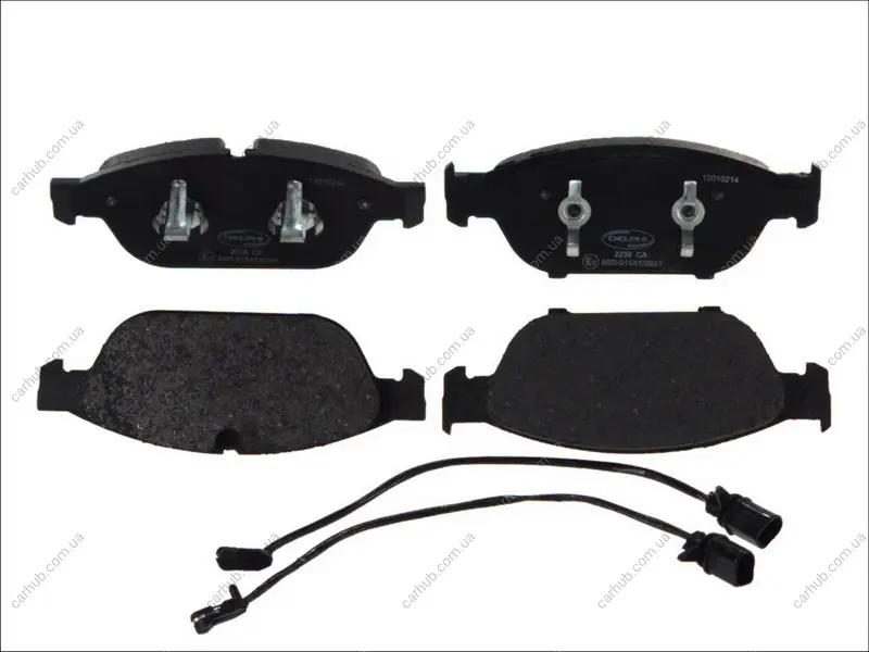 Комплект гальмівних колодок передн, AUDI A6 ALLROAD C7, A6 C7, A7, A8 D4 1.8-6.3 11.09-09.18 Delphi LP2238 (фото 1)