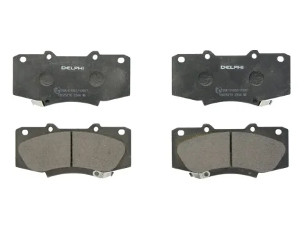 Комплект гальмівних колодок передн, TOYOTA HILUX VII 2.5D/3.0D 02.05- Delphi LP2244