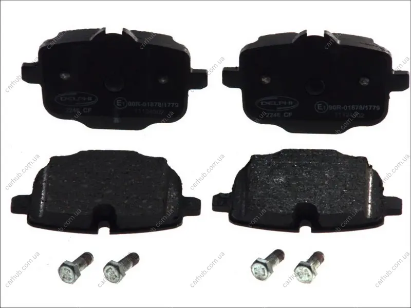 Комплект гальмівних колодок задн, BMW 2 (G42, G87), 3 (G20, G80, G28), 3 (G21, G81), 4 (G22, G82), 4 (G23, G83), 5 (F10), 5 (F11), 5 (G30, F90), 5 (G31), 6 (F12), 6 (F13) 1.6-Electric 06.09- Delphi LP2246 (фото 1)