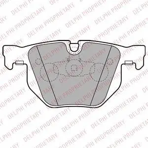 Комплект гальмівних колодок задн, BMW 3 (E90), 3 (E91), 3 (E92), 3 (E93), X1 (E84) 2.0D-3.0D 12.04-12.13 Delphi LP2256 (фото 1)