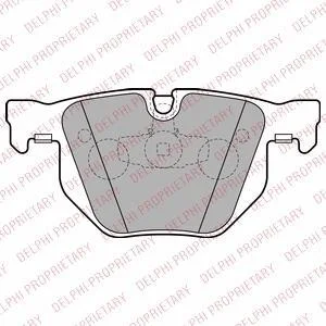 Комплект гальмівних колодок задн, BMW 3 (E90), 3 (E91), 3 (E92), 3 (E93), X1 (E84) 2.0D-3.0D 12.04-12.13 Delphi LP2256