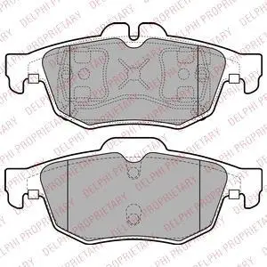 Комплект гальмівних колодок задн, RENAULT LATITUDE 1.5D-3.0D 07.10- Delphi LP2259 (фото 1)