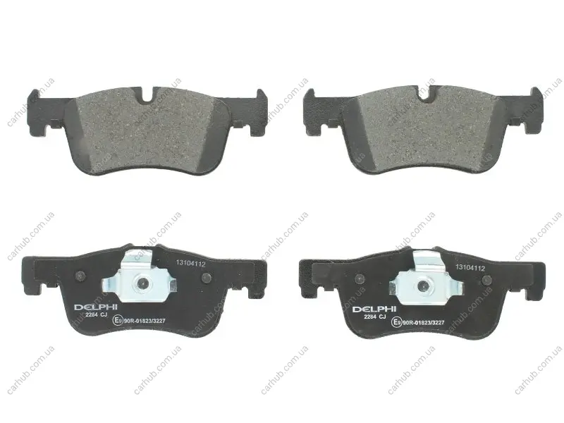 Комплект гальмівних колодок передн, BMW 1 (F20), 1 (F21), 2 (F22, F87), 2 (F23) 1.5-2.0D 07.11-06.21 Delphi LP2284 (фото 1)