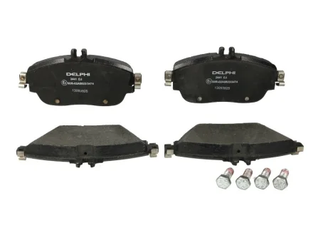 Комплект гальмівних колодок передн, MERCEDES A (W176), B SPORTS TOURER (W246, W242), CLA (C117), CLA SHOOTING BRAKE (X117), GLA (X156) INFINITI Q30, QX30 1.5D-Electric 11.11- Delphi LP2441