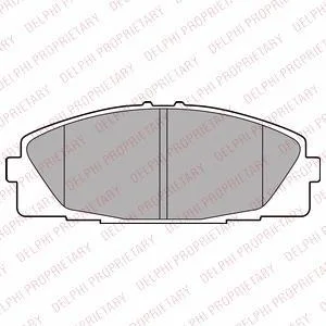 Комплект гальмівних колодок Delphi LP2473