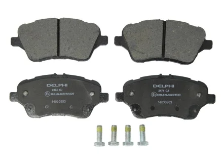 Комплект гальмівних колодок передн, FORD B-MAX, FIESTA, FIESTA VI, TOURNEO COURIER B460, TRANSIT COURIER B460 1.0-1.6D 01.09-12.23 Delphi LP2474