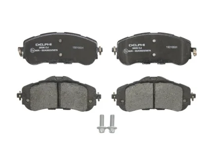 Комплект гальмівних колодок передн, CITROEN BERLINGO OPEL ASTRA L, COMBO PEUGEOT 308, 308 II, 308 III, PARTNER, RIFTER TOYOTA PROACE CITY 1.2-Electric 09.13- Delphi LP2506