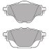 Комплект гальмівних колодок задн, DS DS 4 II, DS 7, DS 9 CITROEN C4 GRAND PICASSO II, C4 II, C4 PICASSO II, C4 SPACETOURER, C5 AIRCROSS, C5 X, GRAND C4 SPACETOURER 1.2-Electric 02.13- Delphi LP2509 (фото 1)
