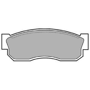 Фото комплект гальмівних колодок Delphi LP261 Комплект гальмівних колодок Delphi LP261