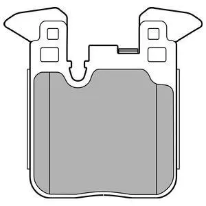 Комплект гальмівних колодок задн, BMW 1 (F20), 1 (F21), 2 (F22, F87), 2 (F23), 3 (F30, F80), 3 (F31), 3 GRAN TURISMO (F34), 4 (F32, F82), 4 (F33, F83), 4 (G22, G82) 1.5-3.0H 07.11- Delphi LP2660 (фото 1)