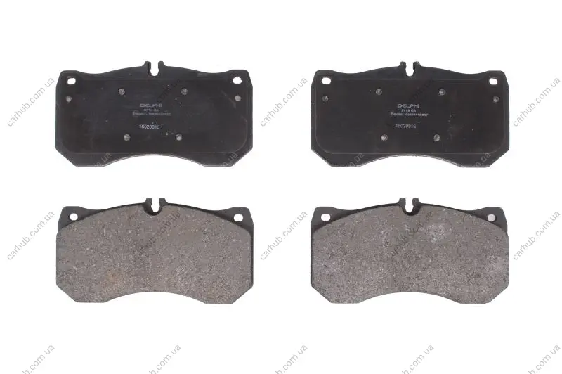 Комплект гальмівних колодок передн, AUDI A4 B9, A5, A6 ALLROAD C8, A6 C7, A6 C8, A7, A8 D4 1.8-6.3 11.09- Delphi LP2713 (фото 1)
