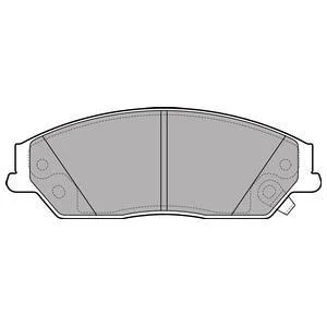 Комплект гальмівних колодок передн, TOYOTA CAMRY 2.4/2.5/3.5 01.06- Delphi LP2714
