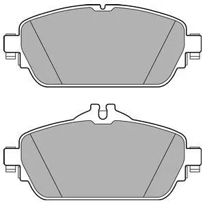 Комплект гальмівних колодок передн, MERCEDES C (A205), C (C205), C T-MODEL (S205), C (W205), E (A238), E (C238), E T-MODEL (S213), E (W213) 1.5-2.2D 12.13- Delphi LP2764 (фото 1)