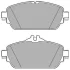 Комплект гальмівних колодок передн, MERCEDES C (A205), C (C205), C T-MODEL (S205), C (W205), E (A238), E (C238), E T-MODEL (S213), E (W213) 1.5-2.2D 12.13- Delphi LP2764 (фото 1)