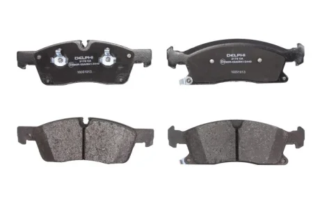 Комплект гальмівних колодок передн, DODGE DURANGO JEEP GRAND CHEROKEE, GRAND CHEROKEE IV 3.0-6.4 11.10- Delphi LP3173