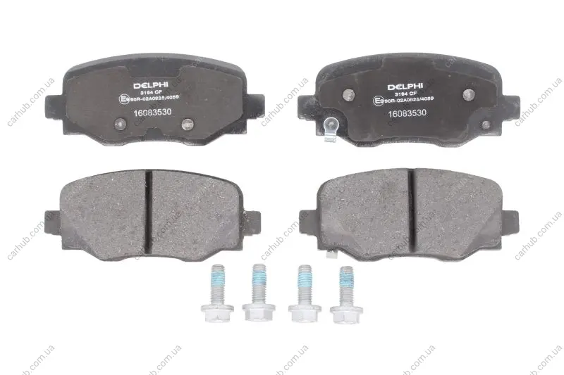 Комплект гальмівних колодок задн, ABARTH 500E ALFA ROMEO TONALE FIAT 500L, 500X JEEP COMPASS, RENEGADE 1.0-Electric 09.13- Delphi LP3194 (фото 1)