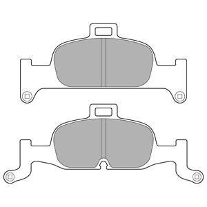 Комплект гальмівних колодок передн, AUDI A4 ALLROAD B9, A4 B9, A5, A6 ALLROAD C8, A6 C8, A7, Q5 1.4-3.0H 05.15- Delphi LP3239