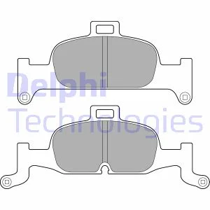 Комплект гальмівних колодок передн, AUDI A4 ALLROAD B9, A4 B9, A5, A6 ALLROAD C8, A6 C8, A7, Q5 1.4-3.0H 05.15- Delphi LP3239