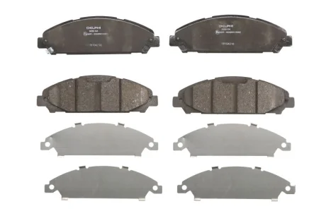 Комплект гальмівних колодок передн, FORD USA MUSTANG 2.3-5.2 02.14- Delphi LP3255
