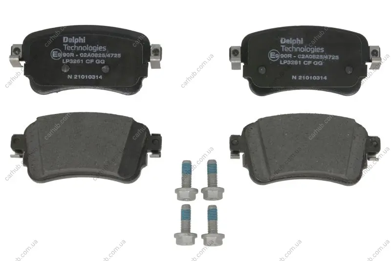 Комплект гальмівних колодок задн, CITROEN JUMPY III, SPACETOURER FIAT SCUDO, ULYSSE OPEL VIVARO C, ZAFIRA LIFE PEUGEOT EXPERT, TRAVELLER TOYOTA PROACE, PROACE VERSO 1.5D-Electric 02.16- Delphi LP3261 (фото 1)