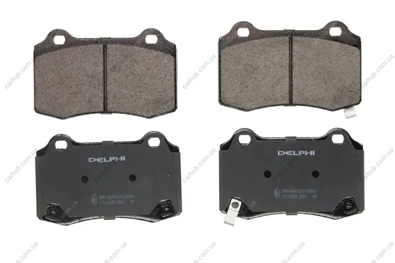 Комплект гальмівних колодок задн, CHEVROLET CAMARO CHRYSLER 300C DODGE CHALLENGER, CHARGER HYUNDAI GENESIS JEEP GRAND CHEROKEE, GRAND CHEROKEE III, GRAND CHEROKEE IV 2.0-Electric 09.04- Delphi LP3281 (фото 1)