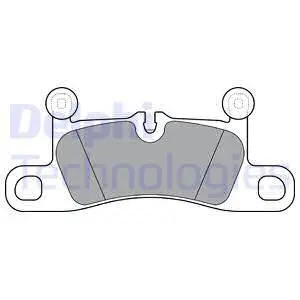 Комплект гальмівних колодок задн, PORSCHE 718 BOXSTER, 718 CAYMAN, 911, 911 TARGA, BOXSTER SPYDER, CAYENNE 2.9-4.0H 12.11- Delphi LP3298 (фото 1)