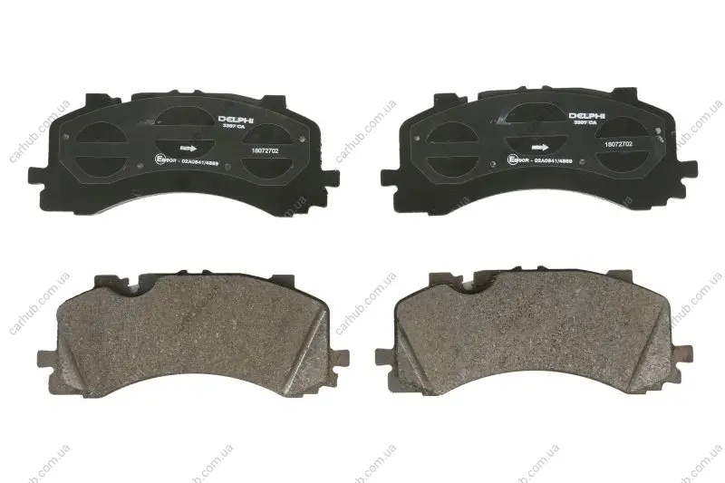 Комплект гальмівних колодок передн, AUDI A6 ALLROAD C8, A6 C8, A7, A8 D5, Q7, Q8 VW TOUAREG 2.0-4.0H 01.15- Delphi LP3307 (фото 1)