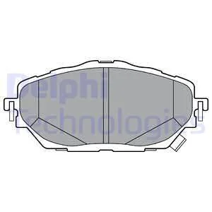 Комплект гальмівних колодок передн, TOYOTA C-HR, COROLLA 1.2-2.0H 10.16- Delphi LP3378