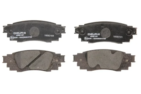 Комплект гальмівних колодок задн, LEXUS ES, RX, UX TOYOTA CAMRY, C-HR, COROLLA CROSS, PRIUS, RAV 4 V, YARIS CROSS 1.2-3.5H 10.15- Delphi LP3392